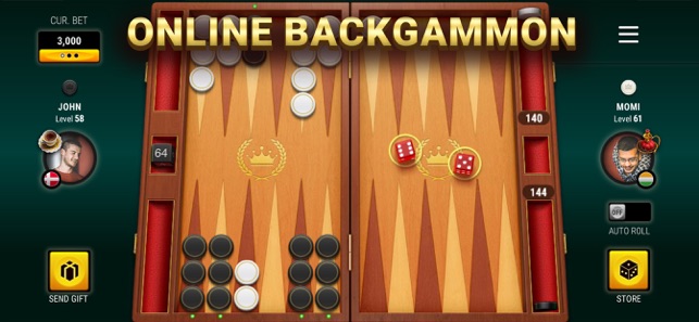 Play backgammon online for money