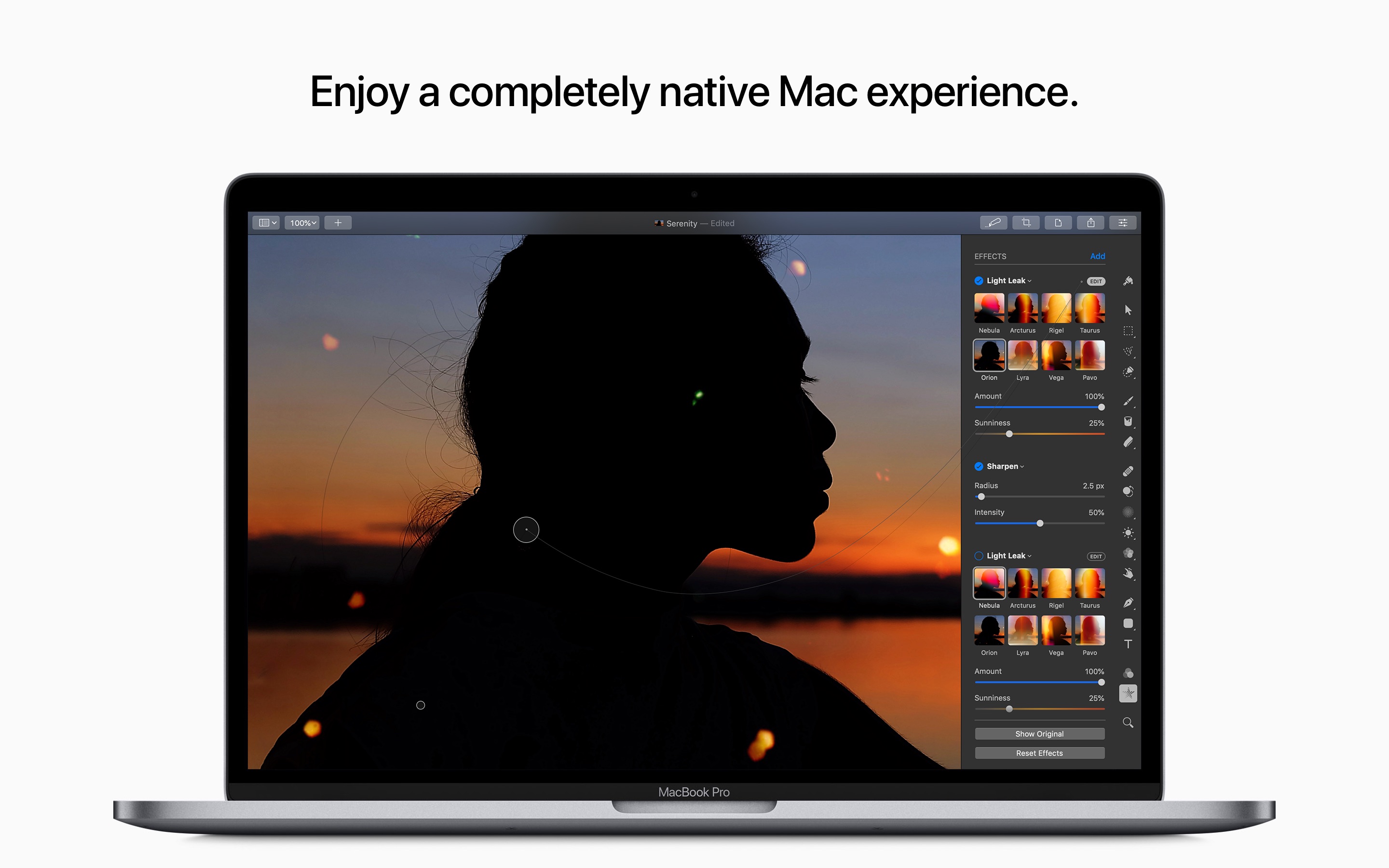 Screenshot do app Pixelmator Pro
