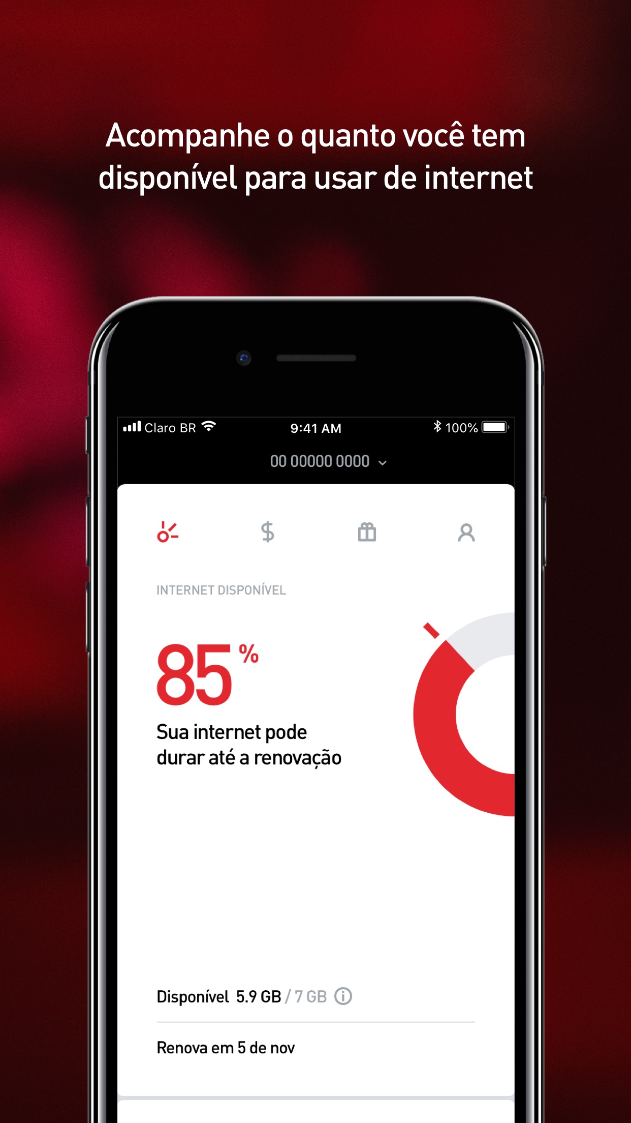 Screenshot do app Novo Minha Claro móvel