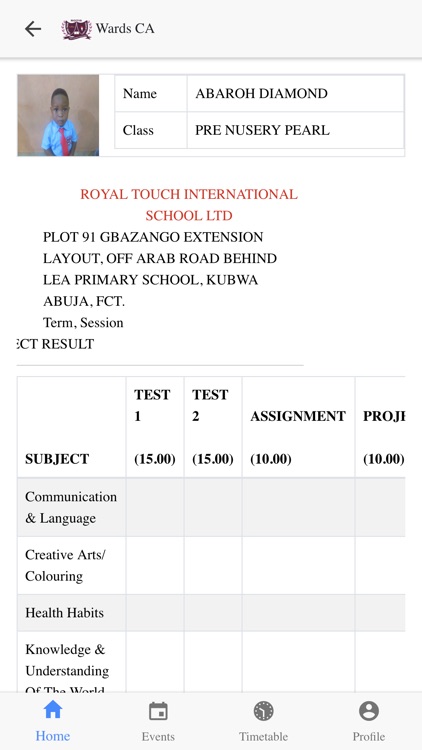 Royal Touch Mobile App