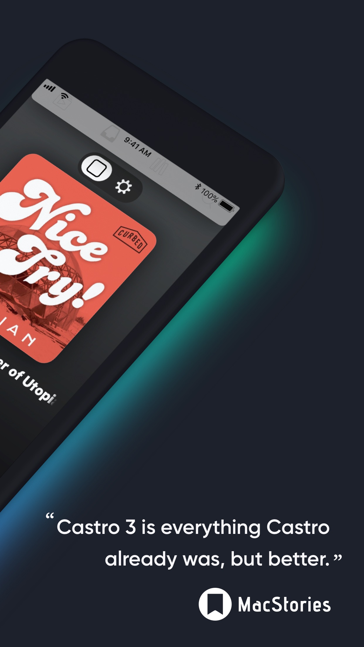 Screenshot do app Castro Podcast Player