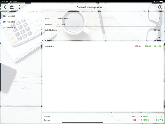 MesComptes - Gestion Comptes screenshot 2