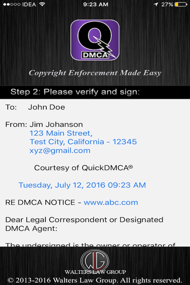 QuickDMCA screenshot 3