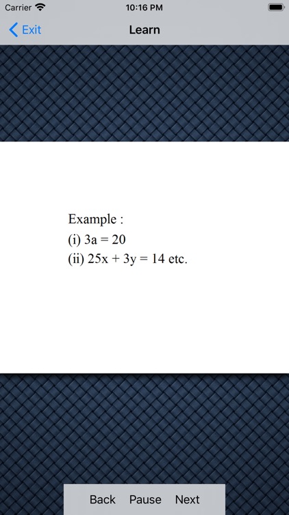 Simple Equations for Algebra 1