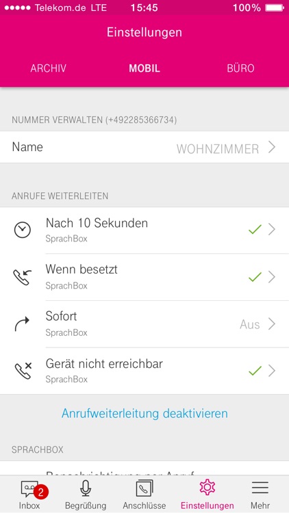 Telekom Voicemail screenshot-3