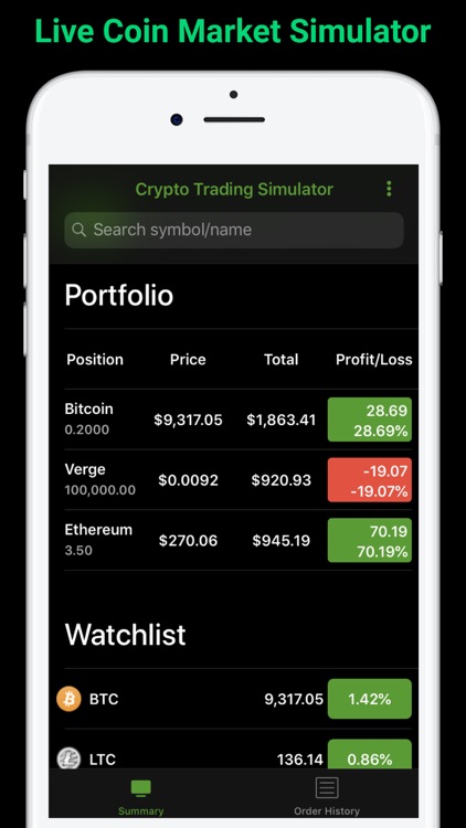 Coin Market Simulator