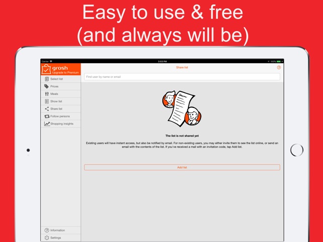 grosh intelligent grocery list on the app store make a grocery list online with prices