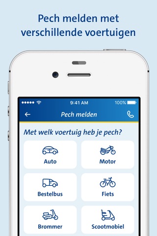 ANWB Wegenwacht Pechhulp app screenshot 2