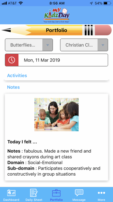 MyKidzDay Staff -Childcare App screenshot 3