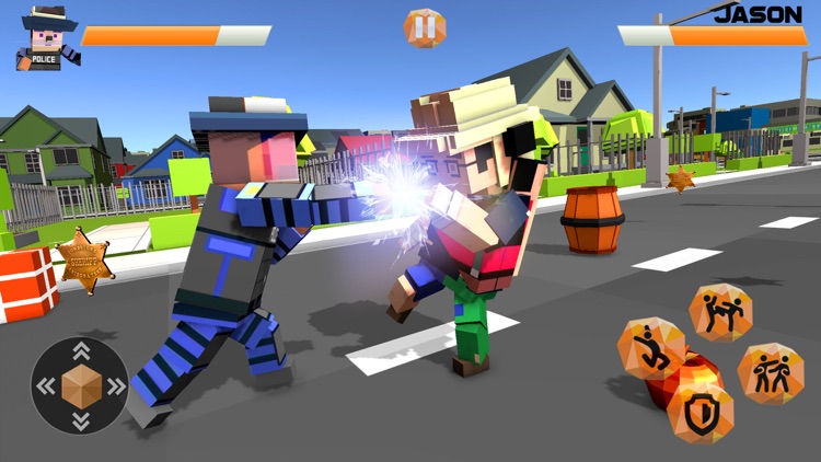 Blocky Police VS Street Gangs screenshot-3