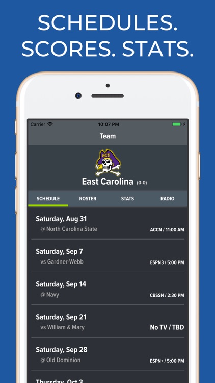 East Carolina Football App