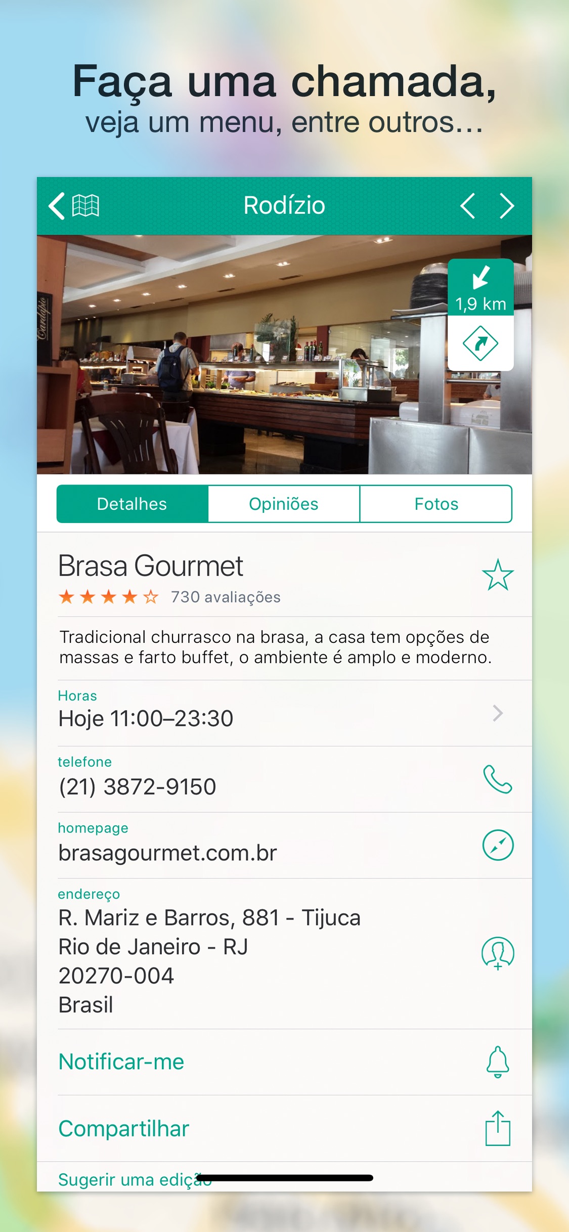 Screenshot do app Para Onde? (Where To?)