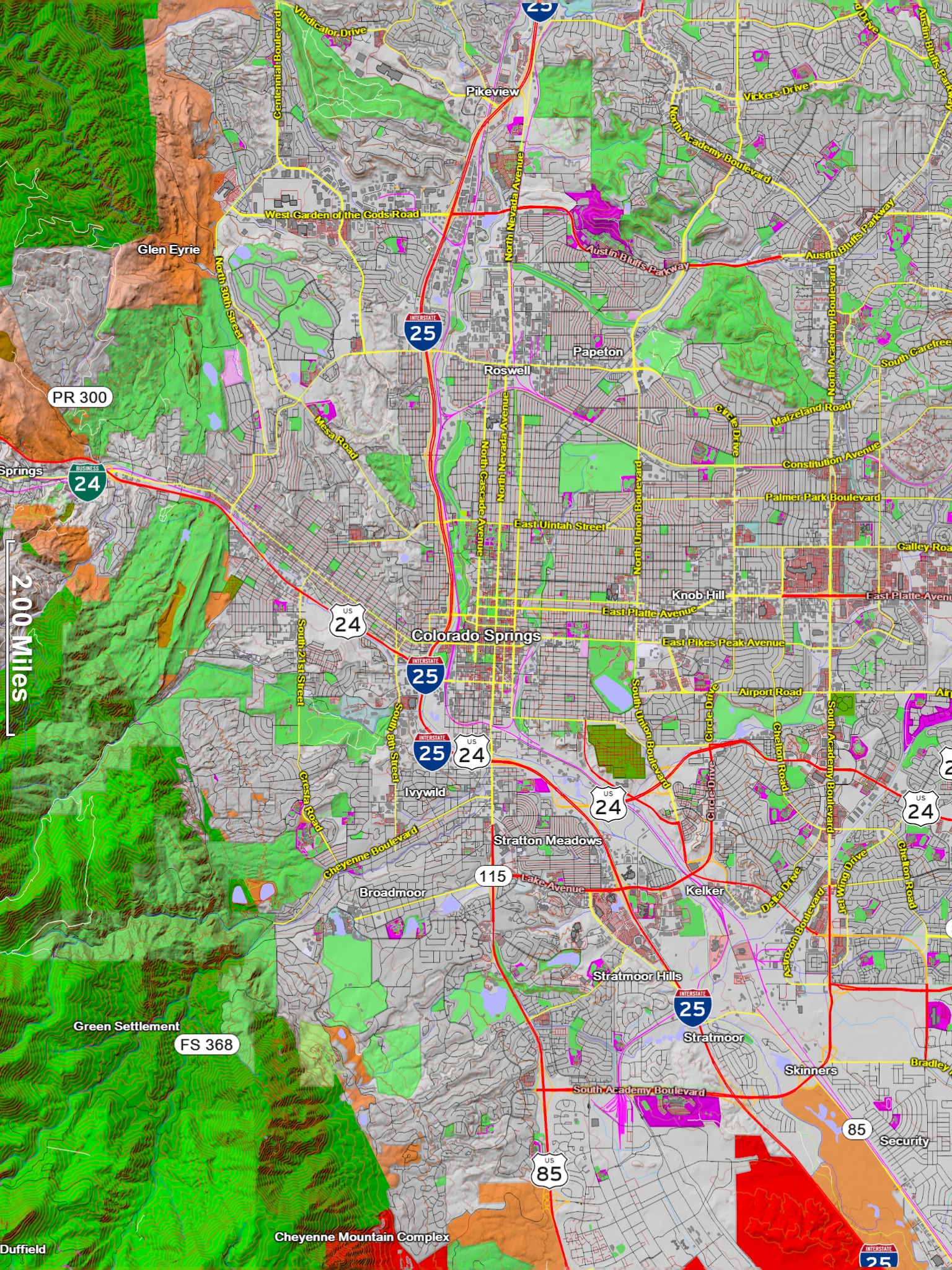 Scenic Map Central USA screenshot 3