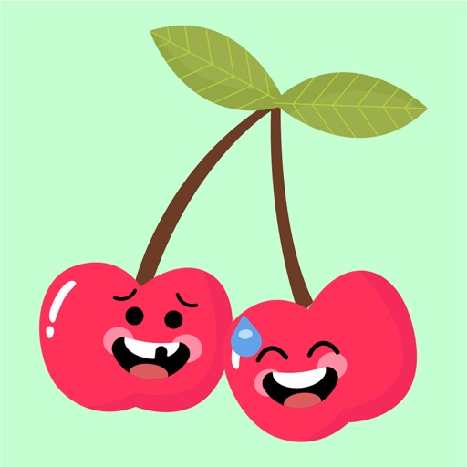 Cherry emoji sticker 2020