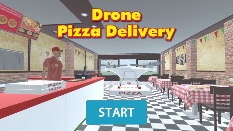 Drone Pizza Delivery 3D