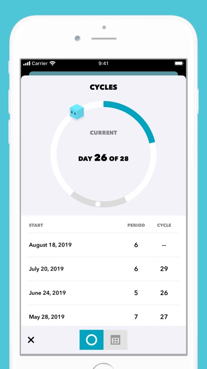 Cube Period Tracker