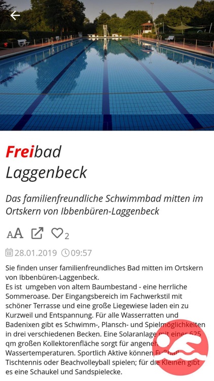 Das Freibad Laggenbeck