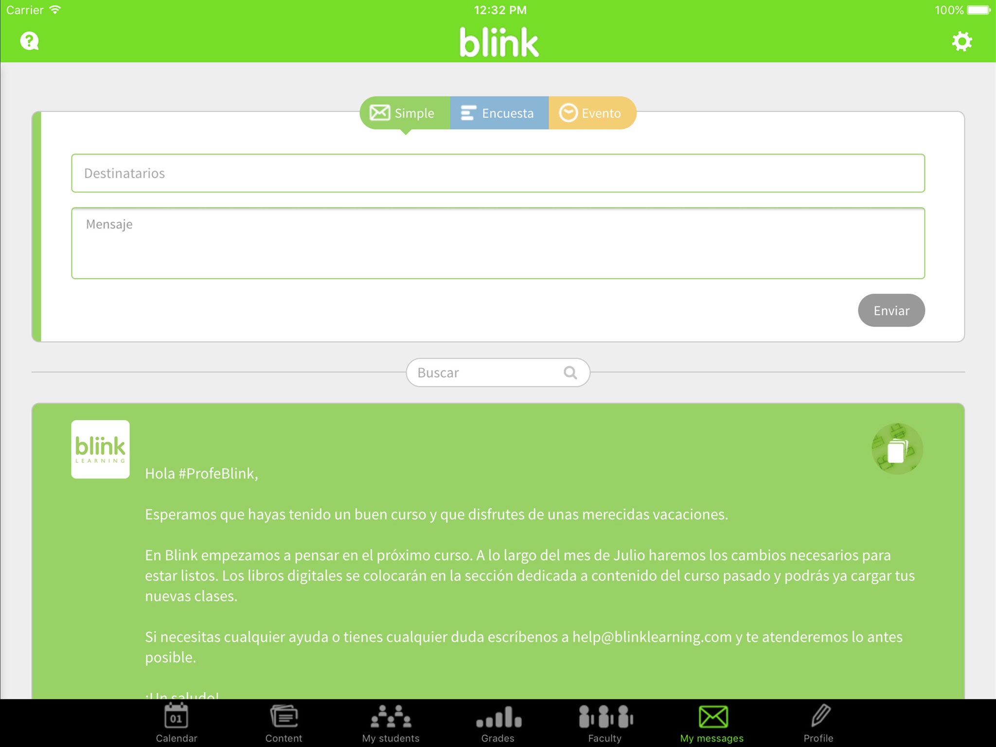 Blinklearning screenshot 2