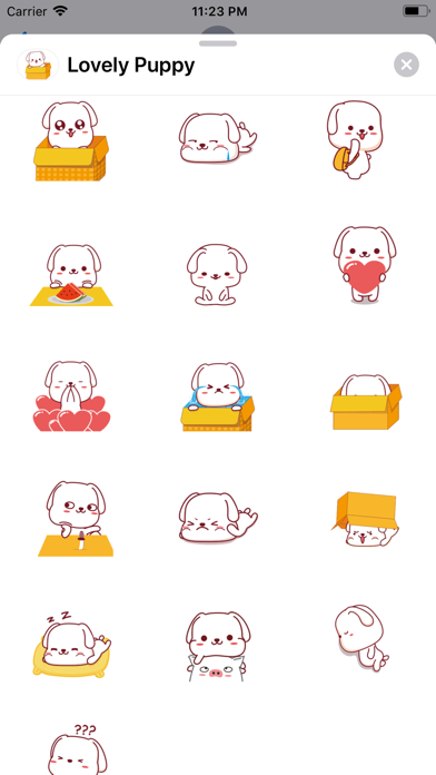 Lovely Puppy Animated Stickers screenshot 3