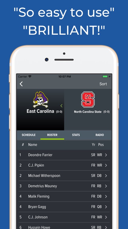 East Carolina Football App