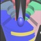 Control the ball to break the obstacle of the same color to reach the bottom