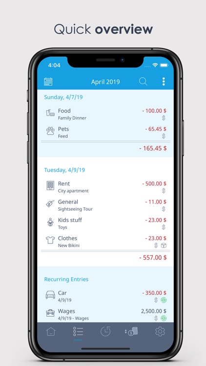MoneyControl Spending Tracker
