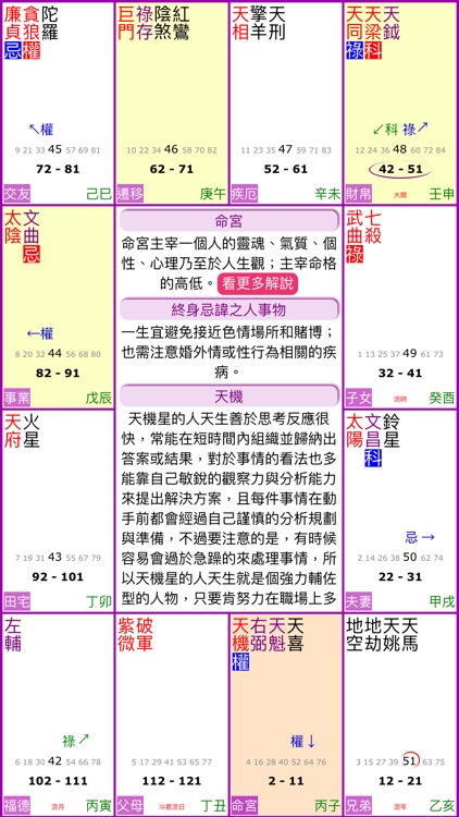紫微四化飛星