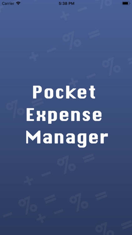 Pocket Expense Manager