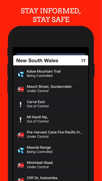 Australian Fires. Bushfire Map
