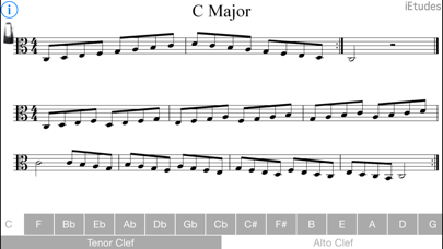 How to cancel & delete Major Scales Alto & Tenor Clef from iphone & ipad 2