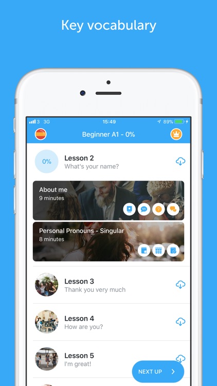 Learn Spanish with Busuu