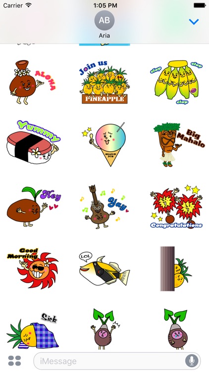 Hawaiian Life Icon Sticker screenshot-5