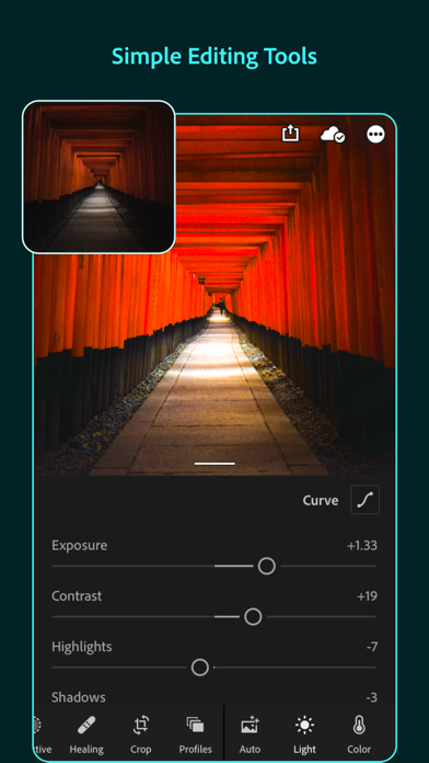 Adobe Photoshop Lightroom for iPhone screenshot