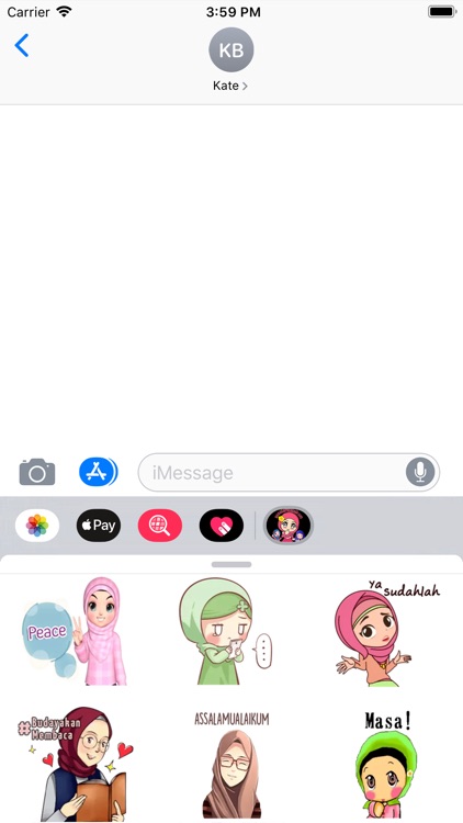 Hijab Islam Cute Stickers HD