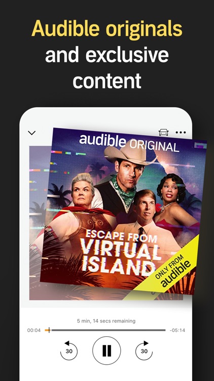 Audible audio books & stories