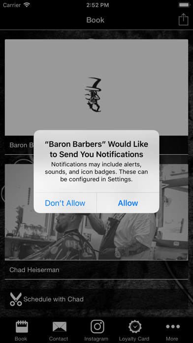 How to cancel & delete Baron Barbers from iphone & ipad 2