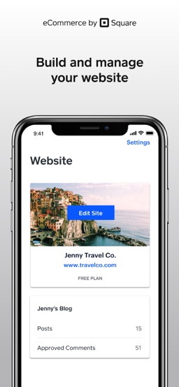 Weebly by Square app screenshot