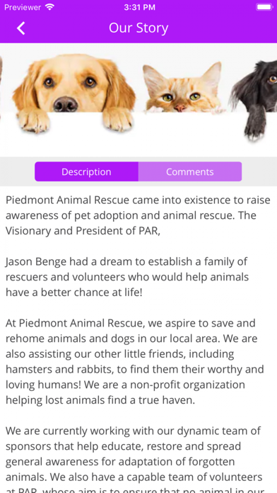 Piedmont Animal Rescue screenshot 2