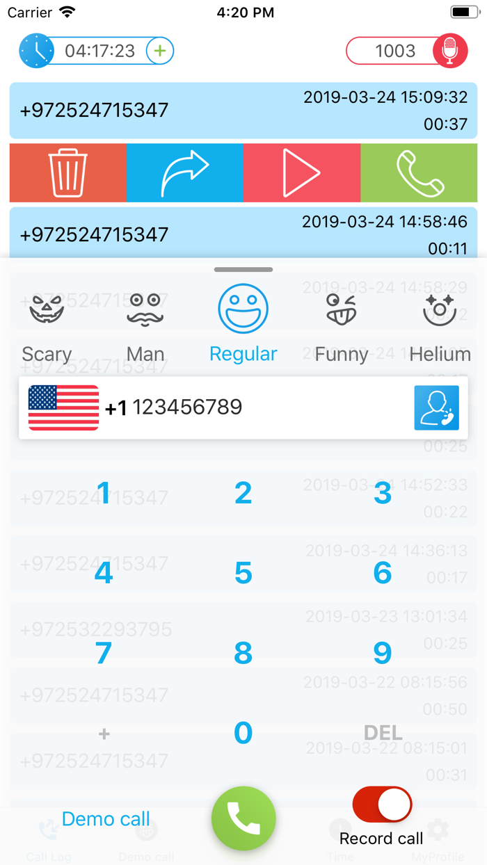 Funcall - Voice Changer  Rec