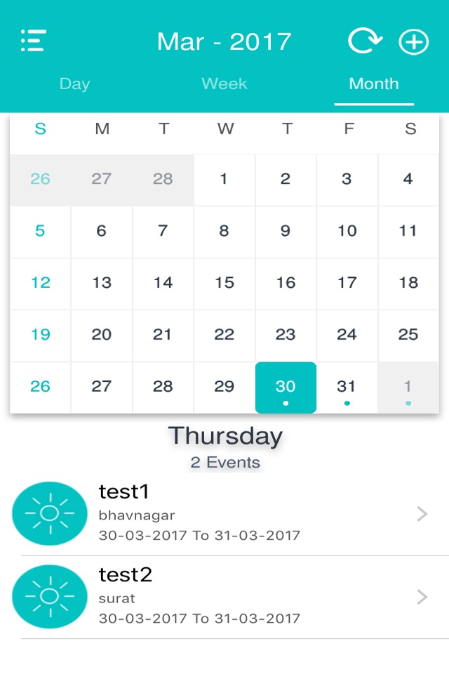 My Calendar - Manage Events screenshot 2