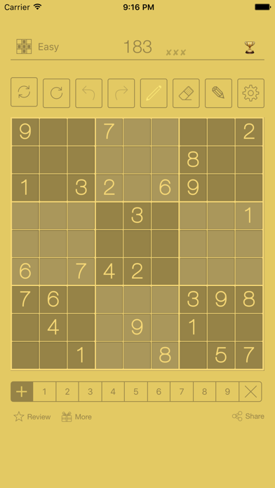 Sudoku Golden screenshot 1