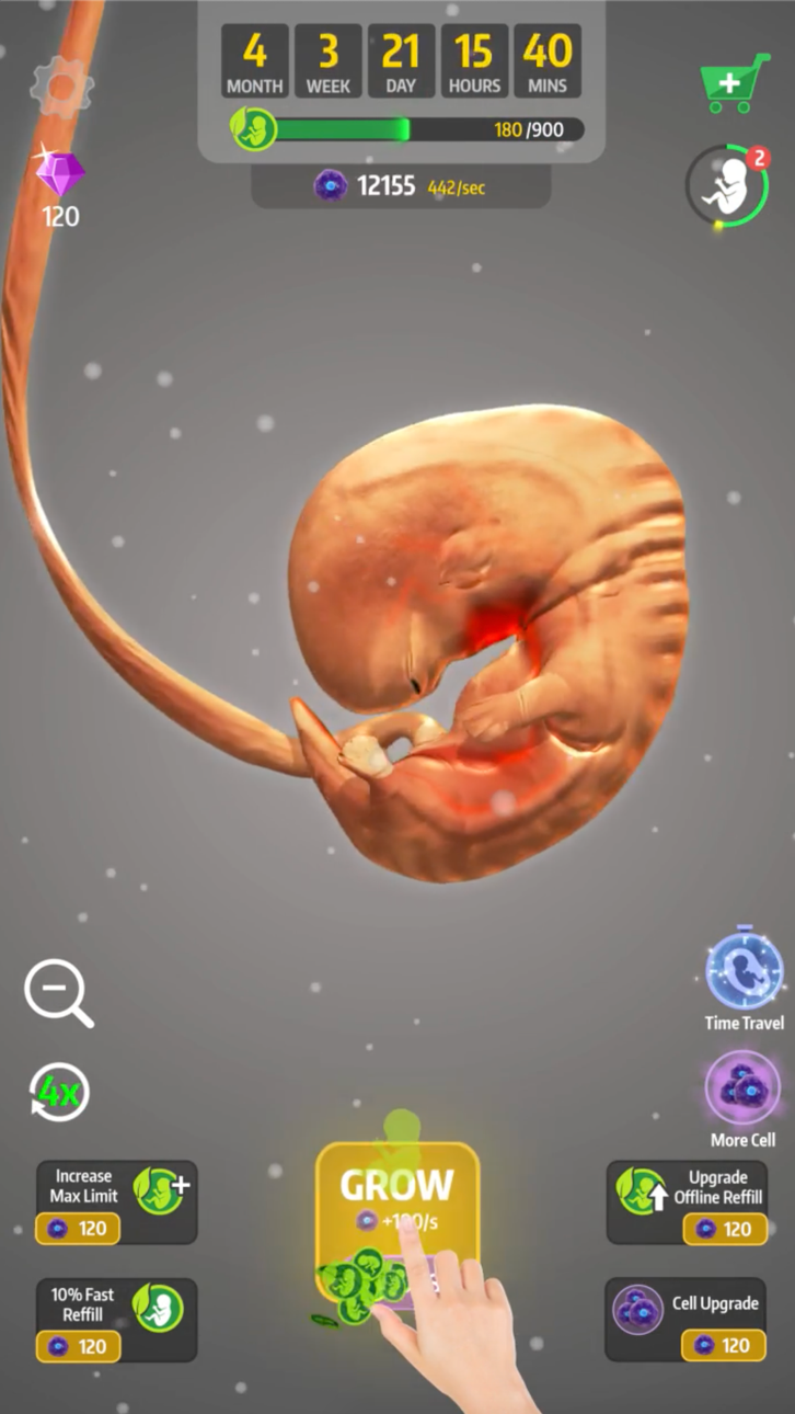 Idle 9 Months iOS Mod IPA screenshot 3 - iOS game interface