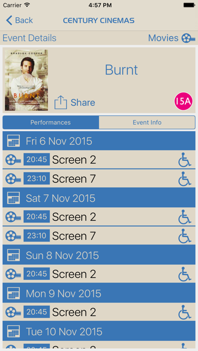 How to cancel & delete Century Cinemas from iphone & ipad 3