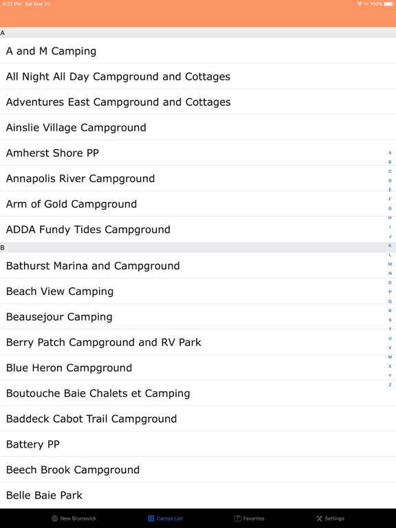 Screenshot #6 pour New Brunswick – Camps RV Parks