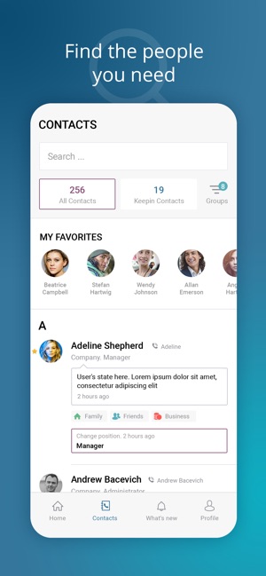 Keepin-Making Contacts Smarter(圖3)-速報App