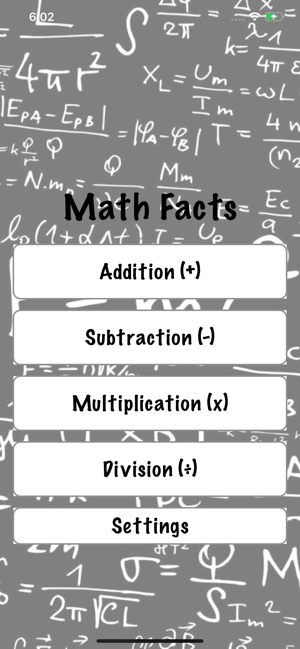 Math Facts Quiz