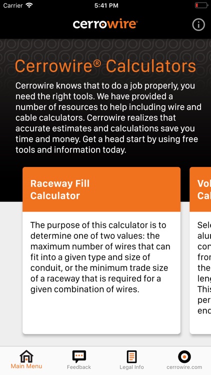 Cerrowire Calculators