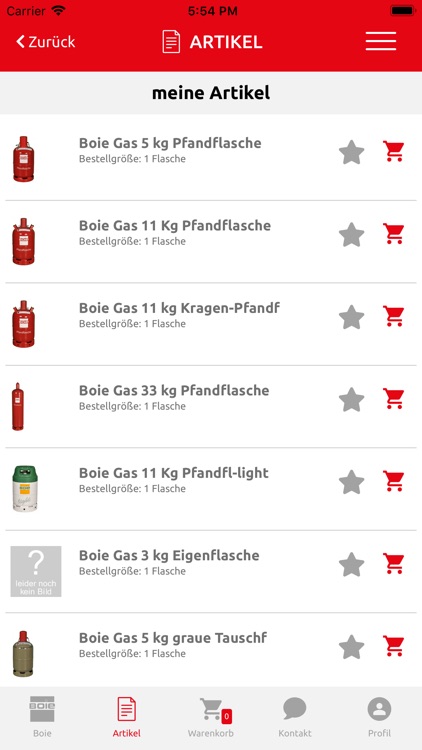 Boie Bestell-App