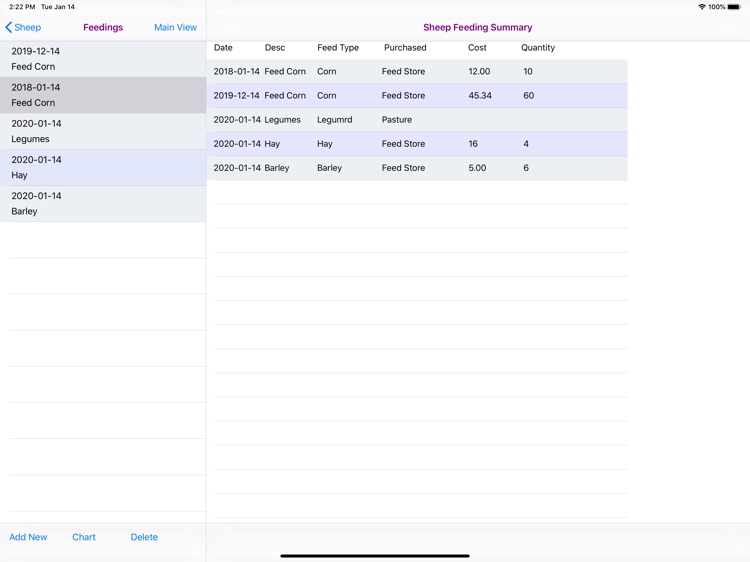 Sheep Feeding Database screenshot-8