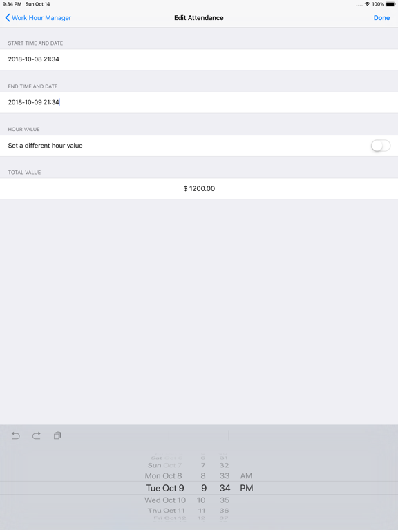 Screenshot #6 pour Work Hour Manager